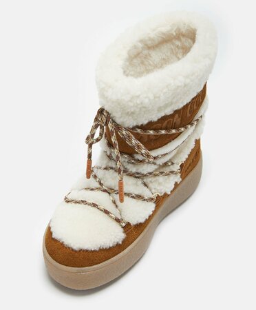 Snehule Moon Boot Ltrack Tube Shearling Whisky/Off White
