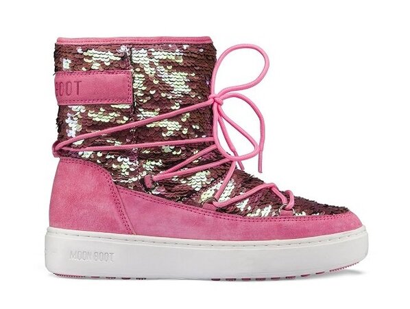 Snehule Moon Boot Pulse Mid Jr Girl Disco Fucsia Snehule Moon Boot Pulse Mid Jr Girl Disco Fucsia