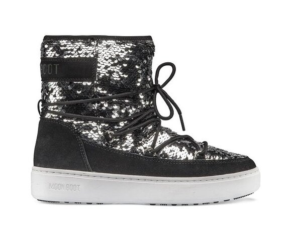 Snehule Moon Boot Pulse Mid Jr Girl Disco Plus Black Snehule Moon Boot Pulse Mid Jr Girl Disco Plus Black
