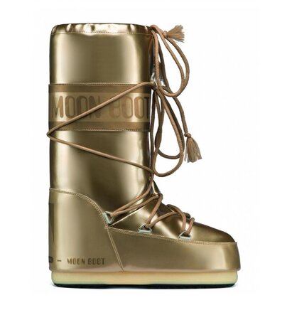Snehule Moon Boot Vinil Met Gold