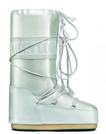 Snehule Moon Boot Vinil Met White