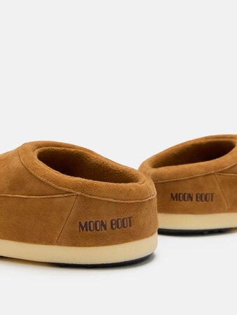 Šľapky Moon Boot EVX Mule Loaf Suede Cognac