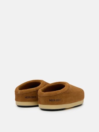 Šľapky Moon Boot EVX Mule Loaf Suede Cognac