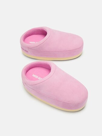 Šľapky Moon Boot EVX Mule Loaf Suede Gum
