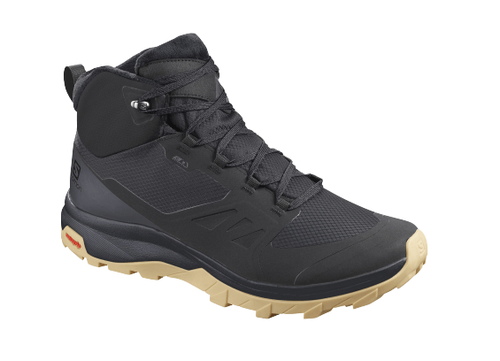 Topánky Salomon Outsnap Climasalomon™ Waterproof Black/Ebony/Gum1a