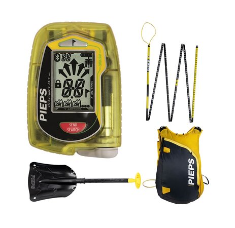 Lavínový set Pieps Micro Race Pro - Lopata T500+ Sonda 240 Race + Vyhľadávač Micro BT Race + Batoh Race 20