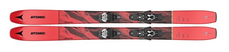 Skialpinistické lyže Atomic Backland 107 + WAR 85 R MNC Red 21/22