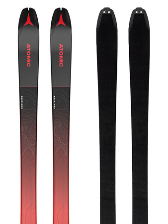 Skialpinistické lyže Atomic Backland 78 + Skin 78/80 Black/Red 21/22