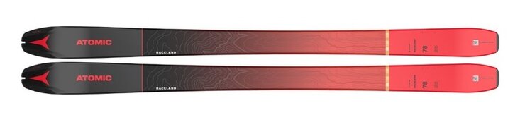Skialpinistické lyže Atomic Backland 78 + Skin 78/80 Black/Red 21/22