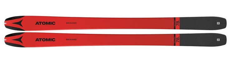 Skialpinistické lyže Atomic Backland 78 UL + Skin 78/80 Red Black 21/22