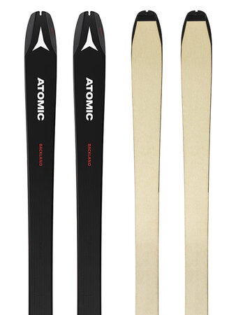 Skialpinistické lyže Atomic Backland 85 UL Black + pásy Hyb Skin 85 21/22