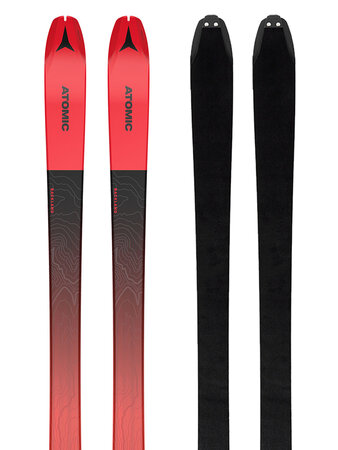 Skialpinistické lyže Atomic Backland 80 SL + SKIN 78/80 Red/Black 21/22