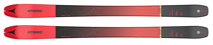 Skialpinistické lyže Atomic Backland 80 SL + SKIN 78/80 Red/Black 21/22