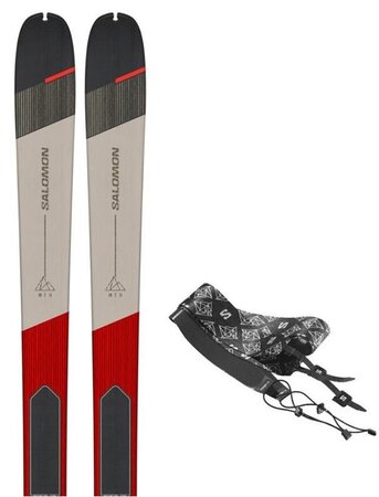 Skialpinistické lyže Salomon T MTN 80 Pro + Skins Gy/Rd 23/24 Skialpinistické lyže Salomon T MTN 80 Pro + Skins Gy/Rd 23/24