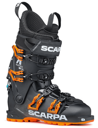 Skialpové lyžiarky Scarpa 4-Quattro SL Black/Orange 22/23