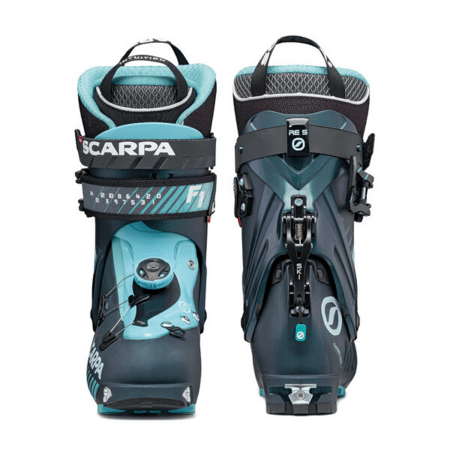 Skialpové lyžiarky Scarpa F1 Wmn Anthracite/Aqua 24/25