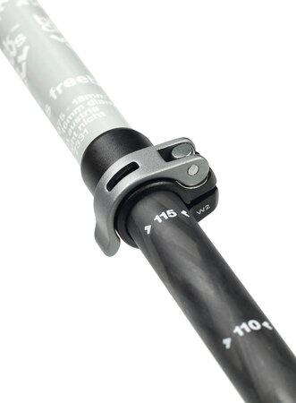 Skialpové palice Black Crows Duos Freebird Black/Grey