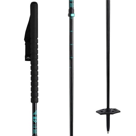 Skialpové palice Black Crows Duos Freebird Black/Mint 22/23