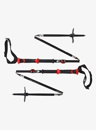 Splitboardové palice Burton X Black Diamond Compactor Poles Black/Red