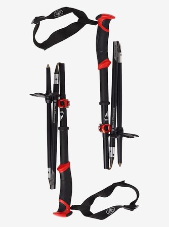 Splitboardové palice Burton X Black Diamond Compactor Poles Black/Red