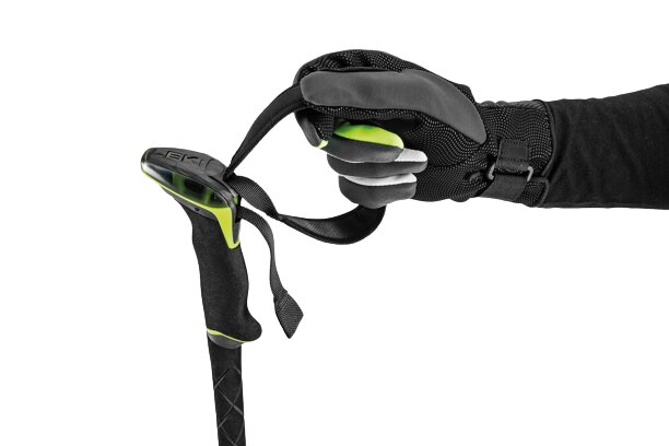 Skialpové palice Leki Guide Lite 2 Carbon Dark Anthracite/Neon Yellow/Black