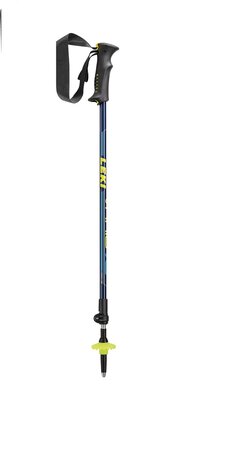 Skialpové palice Leki Vario XS Downriver Blue Metallic/Neonyellow/Cyan