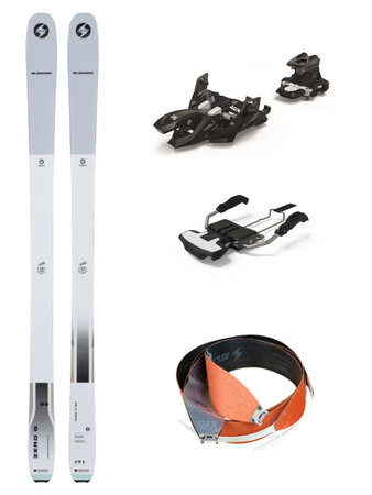 Skialpový set Blizzard Zero G 85 grey + Blizzard Skin Zero G 85 + Marker Alpinist 10 + brzda Alpinist