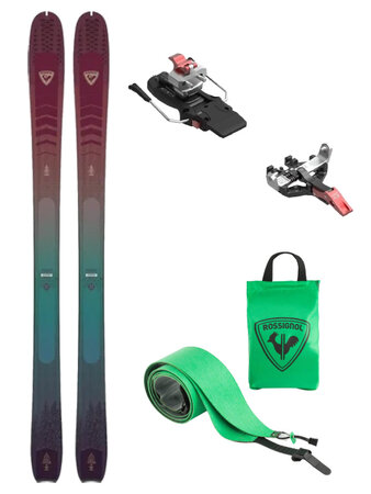Skialpový set Rossignol Escaper W 87 nano + Rossignol L2 skin escaper + ATK Crest