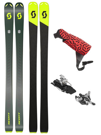 Skialpový set Scott Superguide 95 green + Scott skin with hook 95 + ATK Raider 12