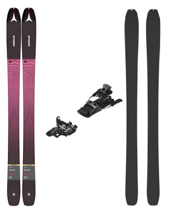 Skialpový set Atomic Backland 86 SL W 151 cm + N Backland Tour + SKIN 85/86