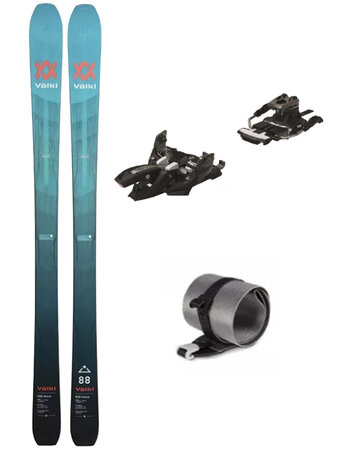 Skialpový set Völkl Rise Above 88 + Rise Above 88 Skin + Marker Alpinist 9 Long Travel