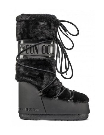 Snehule Moon Boot Classic Faux Fur Black
