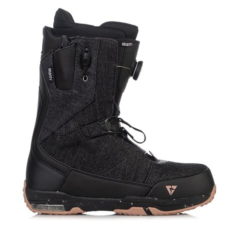 Snowboardové topánky Gravity Manual Atop Heel Lock Black/Gum 22/23