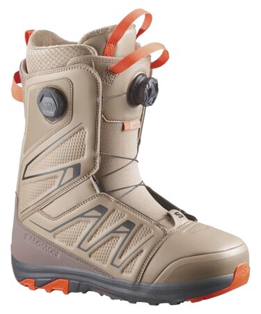 Snowboardové topánky Salomon Launch Boa Sj Boa Kelp/Brown Lentil 26/27