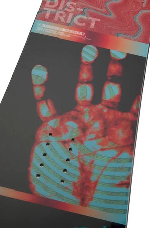 Snowboardový set Rossignol District infrablack Wide+Battle black/red M/L 22/23