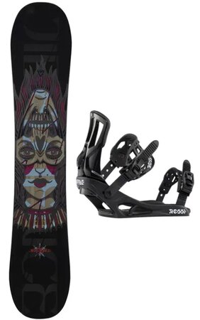 Snowboardový set Rossignol Jibfluence+Battle B&W M/L 22/23