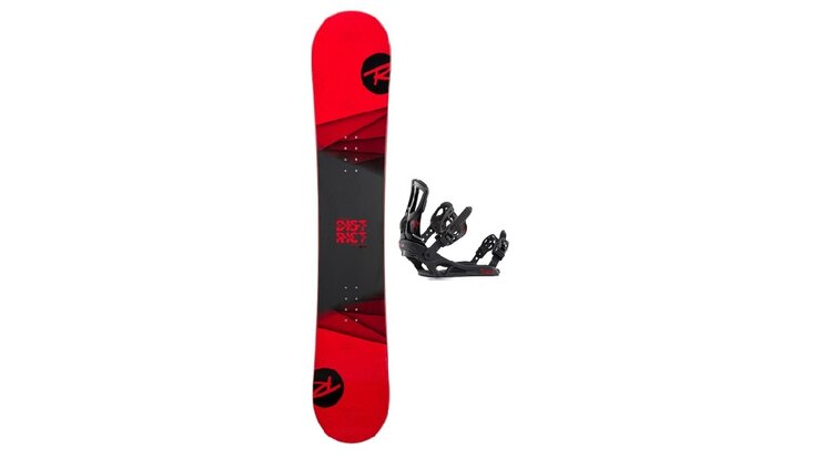 Snowboard Rossignol District black/red + battle black /red 19/20 M/L