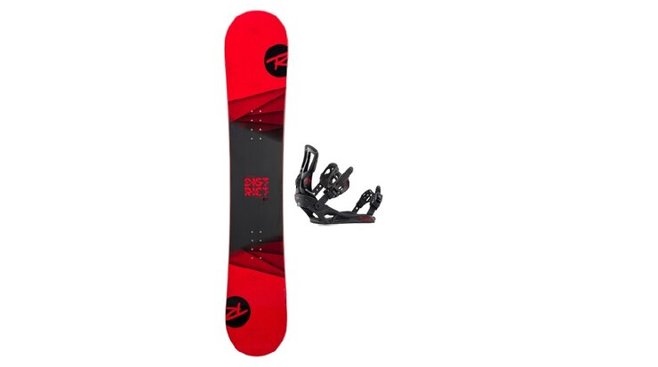 Snowboard Rossignol District black/red wide + battle black/red 19/20 M/L