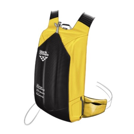 Batoh Black Crows Dorsa Freebird Yellow/Black