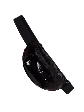 Ľadvinka Goldbergh Glitter Fanny Bag Black