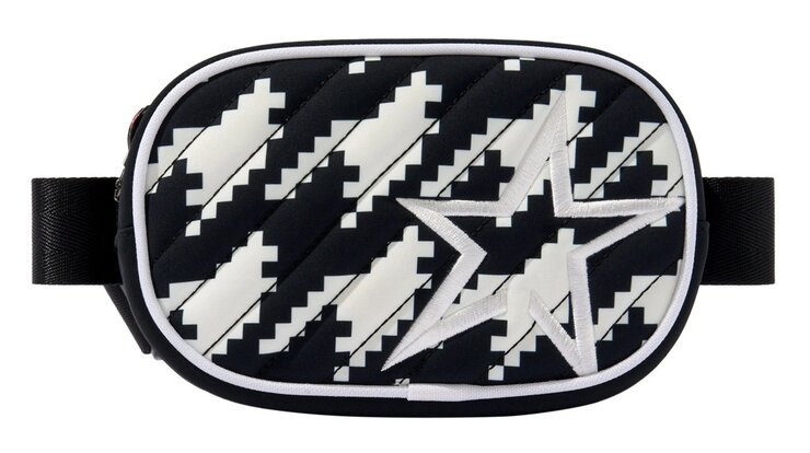 Ľadvinka Perfect Moment Star Bum Bag B&W Houndstooth