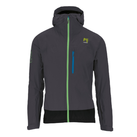 Pánska bunda Karpos Lot Rain Jacket Dark Grey/Black