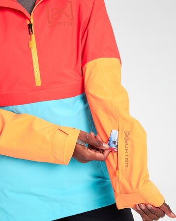 Dámska Bunda Burton 2L Kimmy Anorak Fiesta Red/ Blue/Orange