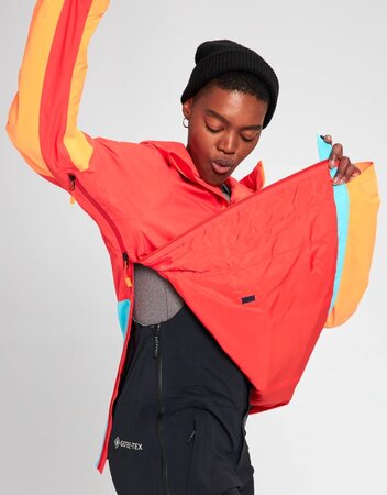 Dámska Bunda Burton 2L Kimmy Anorak Fiesta Red/ Blue/Orange