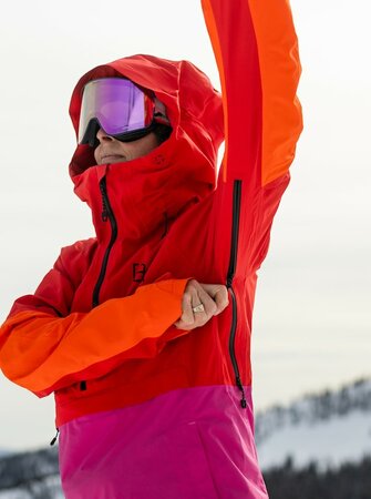 Bunda Burton [ak] Kimmy Gore-Tex 2L Molten Red/Very Berry/Signal Orange