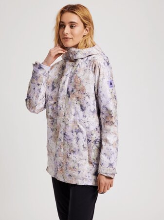 Dámska bunda Burton Veridry 2L Rain Jacket Opal Bleached Floral