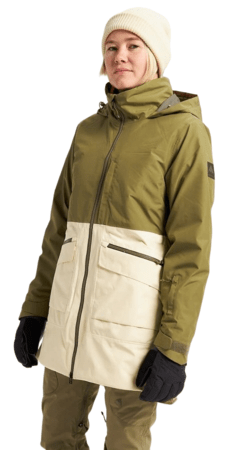 Dámska bunda Burton Gore-Tex Treeline Jacket Martini Olive/Crème Brûlée