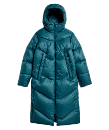 Zimná bunda Burton Women's Long Down Parka Atlantic Teal