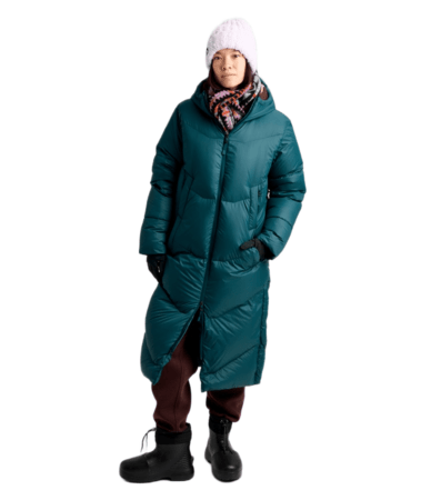 Zimná bunda Burton Women's Long Down Parka Atlantic Teal
