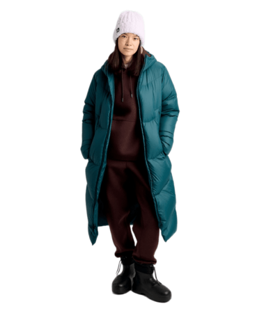 Zimná bunda Burton Women's Long Down Parka Atlantic Teal